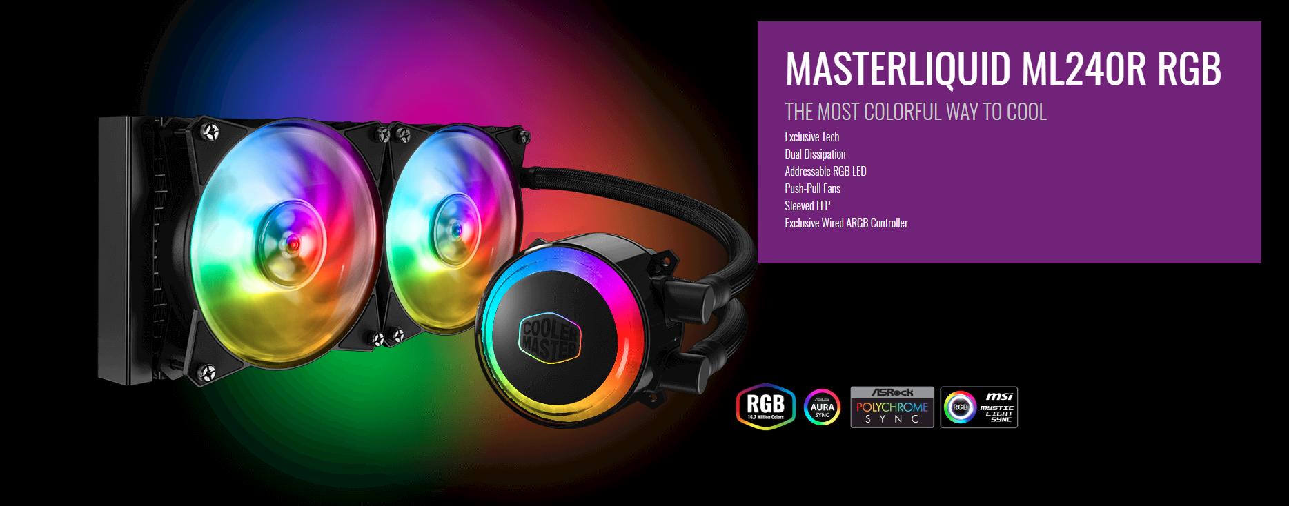 Giới thiệu Tản nhiệt nước CPU Cooler Master MasterLiquid ML240R RGB